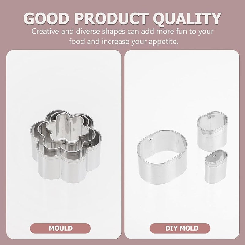 Hexagon Stainless Steel Cookie Molds Set With Kraft Paper Box For Baking - Image 4